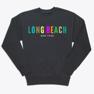 Long Beach New York Color Pop Premium Crewneck Sweatshirt