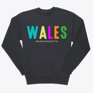 Wales Massachusetts Color Pop Premium Crewneck Sweatshirt