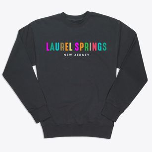 Laurel Springs New Jersey Color Pop Premium Crewneck Sweatshirt