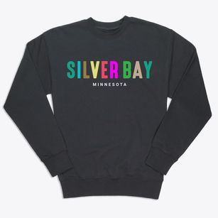 Silver Bay Minnesota Color Pop Premium Crewneck Sweatshirt