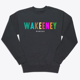 Wakeeney Kansas Color Pop Premium Crewneck Sweatshirt