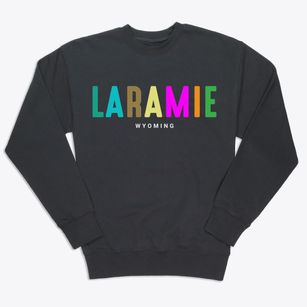 Laramie Wyoming Color Pop Premium Crewneck Sweatshirt