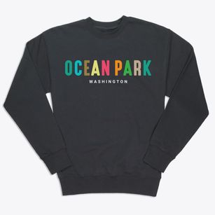 Ocean Park Washington Color Pop Premium Crewneck Sweatshirt