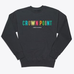 Crown Point Indiana Color Pop Premium Crewneck Sweatshirt