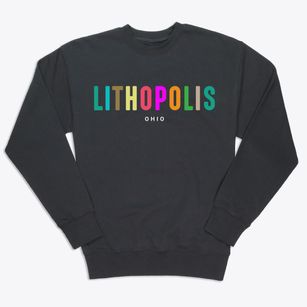 Lithopolis Ohio Color Pop Premium Crewneck Sweatshirt