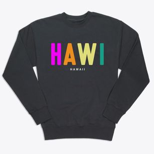 Hawi Hawaii Color Pop Premium Crewneck Sweatshirt