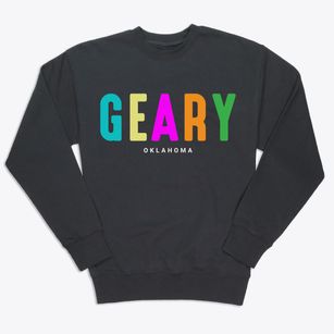 Geary Oklahoma Color Pop Premium Crewneck Sweatshirt