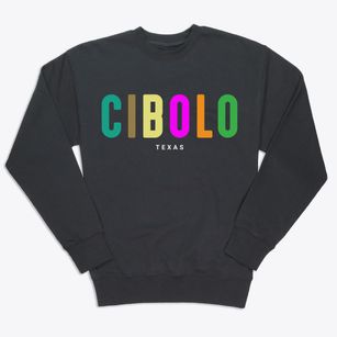 Cibolo Texas Color Pop Premium Crewneck Sweatshirt