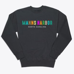 Manns Harbor North Carolina Color Pop Premium Crewneck Sweatshirt