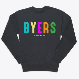 Byers Colorado Color Pop Premium Crewneck Sweatshirt