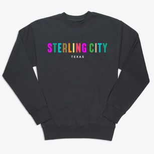 Sterling City Texas Color Pop Premium Crewneck Sweatshirt