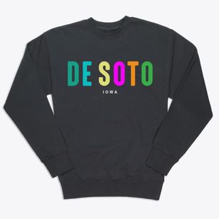 De Soto Iowa Color Pop Premium Crewneck Sweatshirt