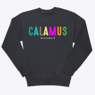 Calamus Wisconsin Color Pop Premium Crewneck Sweatshirt