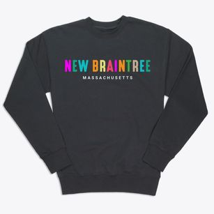 New Braintree Massachusetts Color Pop Premium Crewneck Sweatshirt