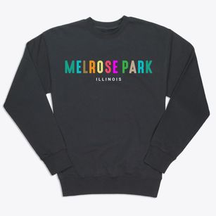 Melrose Park Illinois Color Pop Premium Crewneck Sweatshirt