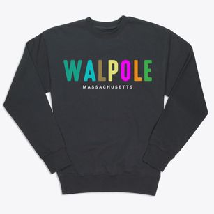Walpole Massachusetts Color Pop Premium Crewneck Sweatshirt