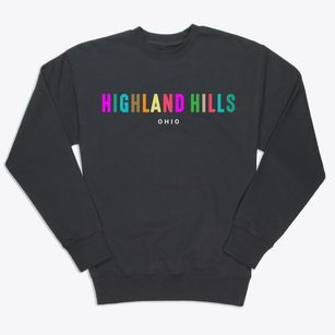 Highland Hills Ohio Color Pop Premium Crewneck Sweatshirt