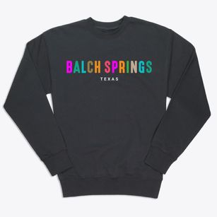 Balch Springs Texas Color Pop Premium Crewneck Sweatshirt
