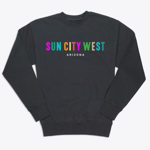 Sun City West Arizona Color Pop Premium Crewneck Sweatshirt