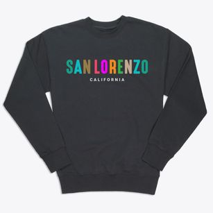 San Lorenzo California Color Pop Premium Crewneck Sweatshirt