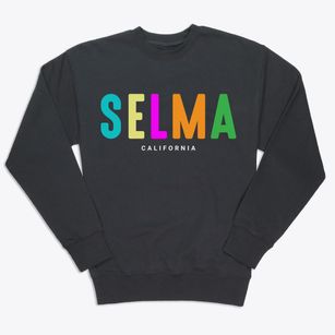 Selma California Color Pop Premium Crewneck Sweatshirt