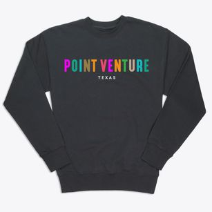 Point Venture Texas Color Pop Premium Crewneck Sweatshirt