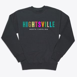 Hightsville North Carolina Color Pop Premium Crewneck Sweatshirt