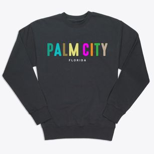 Palm City Florida Color Pop Premium Crewneck Sweatshirt