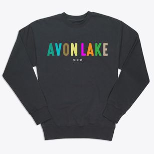 Avon Lake Ohio Color Pop Premium Crewneck Sweatshirt