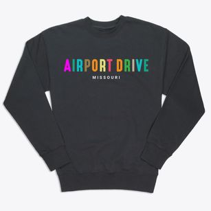 Airport Drive Missouri Color Pop Premium Crewneck Sweatshirt