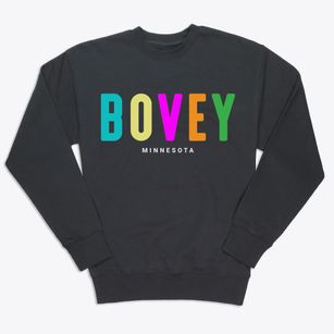 Bovey Minnesota Color Pop Premium Crewneck Sweatshirt