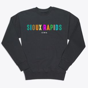 Sioux Rapids Iowa Color Pop Premium Crewneck Sweatshirt