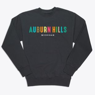 Auburn Hills Michigan Color Pop Premium Crewneck Sweatshirt