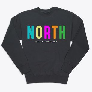North South Carolina Color Pop Premium Crewneck Sweatshirt