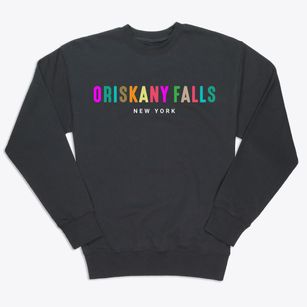 Oriskany Falls New York Color Pop Premium Crewneck Sweatshirt