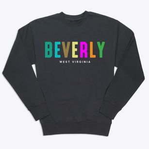 Beverly West Virginia Color Pop Premium Crewneck Sweatshirt