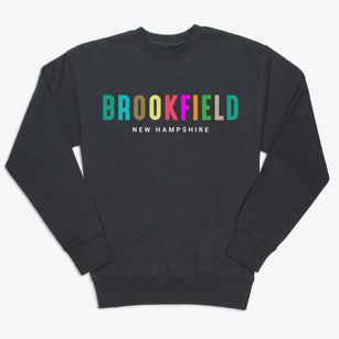 Brookfield New Hampshire Color Pop Premium Crewneck Sweatshirt