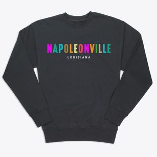 Napoleonville Louisiana Color Pop Premium Crewneck Sweatshirt