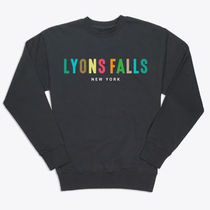 Lyons Falls New York Color Pop Premium Crewneck Sweatshirt