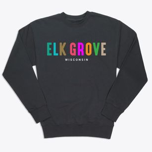 Elk Grove Wisconsin Color Pop Premium Crewneck Sweatshirt