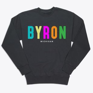 Byron Michigan Color Pop Premium Crewneck Sweatshirt