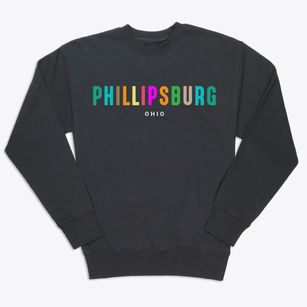 Phillipsburg Ohio Color Pop Premium Crewneck Sweatshirt
