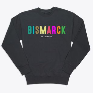Bismarck Illinois Color Pop Premium Crewneck Sweatshirt