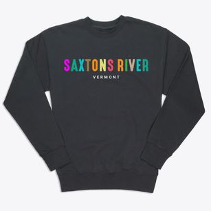 Saxtons River Vermont Color Pop Premium Crewneck Sweatshirt