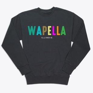 Wapella Illinois Color Pop Premium Crewneck Sweatshirt