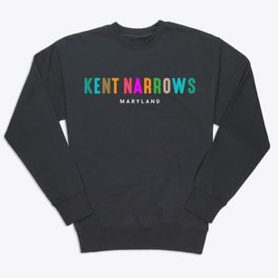 Kent Narrows Maryland Color Pop Premium Crewneck Sweatshirt