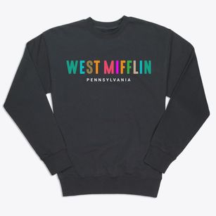 West Mifflin Pennsylvania Color Pop Premium Crewneck Sweatshirt