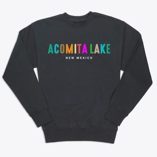 Acomita Lake New Mexico Color Pop Premium Crewneck Sweatshirt