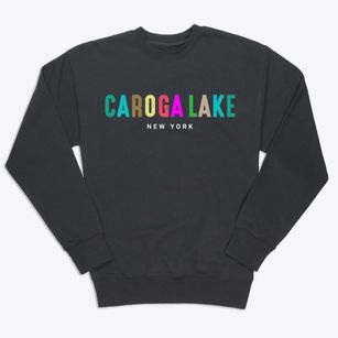 Caroga Lake New York Color Pop Premium Crewneck Sweatshirt