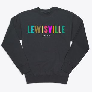 Lewisville Idaho Color Pop Premium Crewneck Sweatshirt